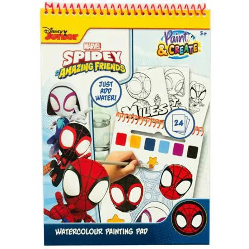 Marvel Spiderman watercolour painting pad Nerdscape