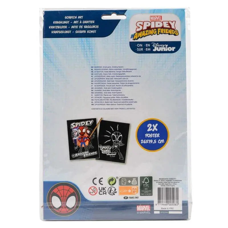 Marvel Spiderman scratching set Nerdscape
