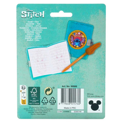 Disney Stitch Mini diary + pen Nerdscape