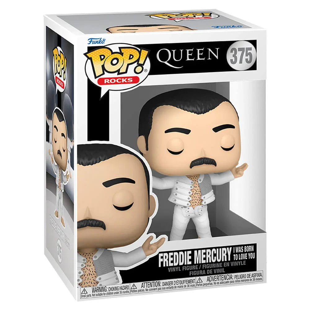 Funko Pop! Rocks Freddie Mercury - Figura da Collezione Vinyl Nerdscape
