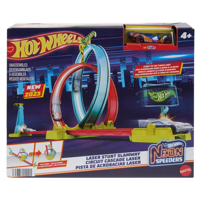 Hot Wheels Neon Speeders Laser Stunt Slamway Nerdscape