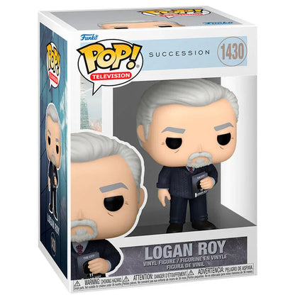 Funko Pop! Succession Logan Roy - Figura da Collezione Vinyl Nerdscape