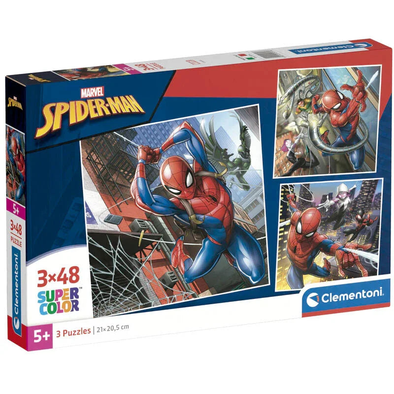 Marvel Spiderman puzzle 3x48pcs Nerdscape