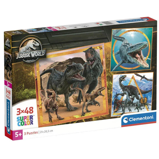 Jurassic World puzzle 3x48pcs Nerdscape
