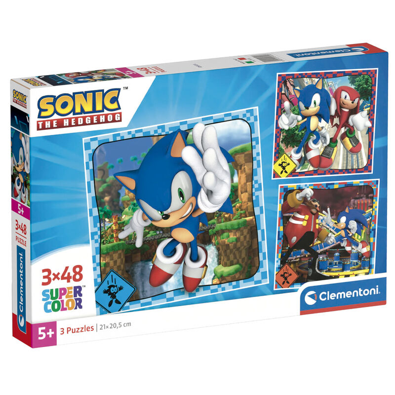 Sonic the Hedgehog puzzle 3x48pcs Nerdscape