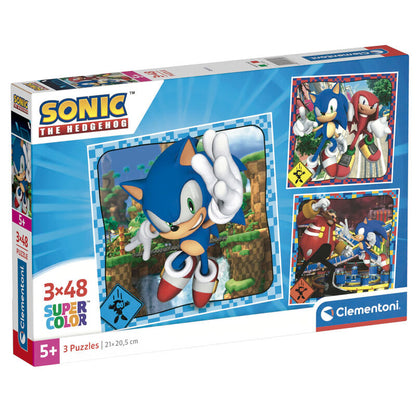Sonic the Hedgehog puzzle 3x48pcs Nerdscape