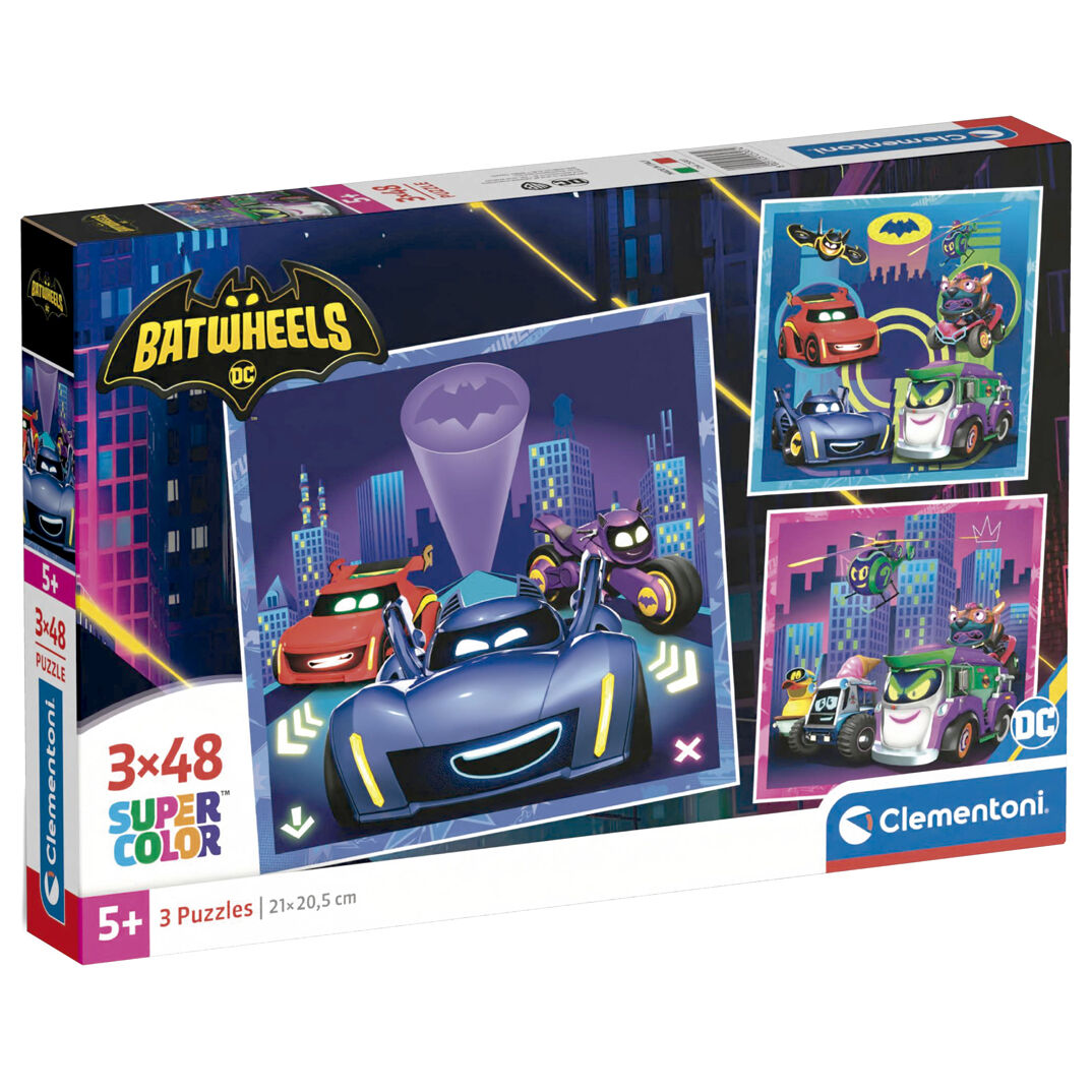 DC Comics Batwheels puzzle 3x48pcs Nerdscape