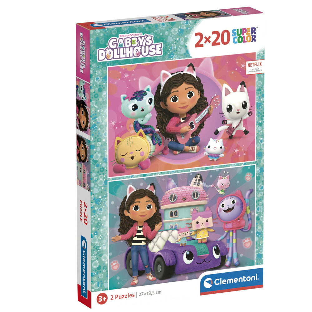 Gabbys Dollhouse puzzle 2x20pcs Nerdscape