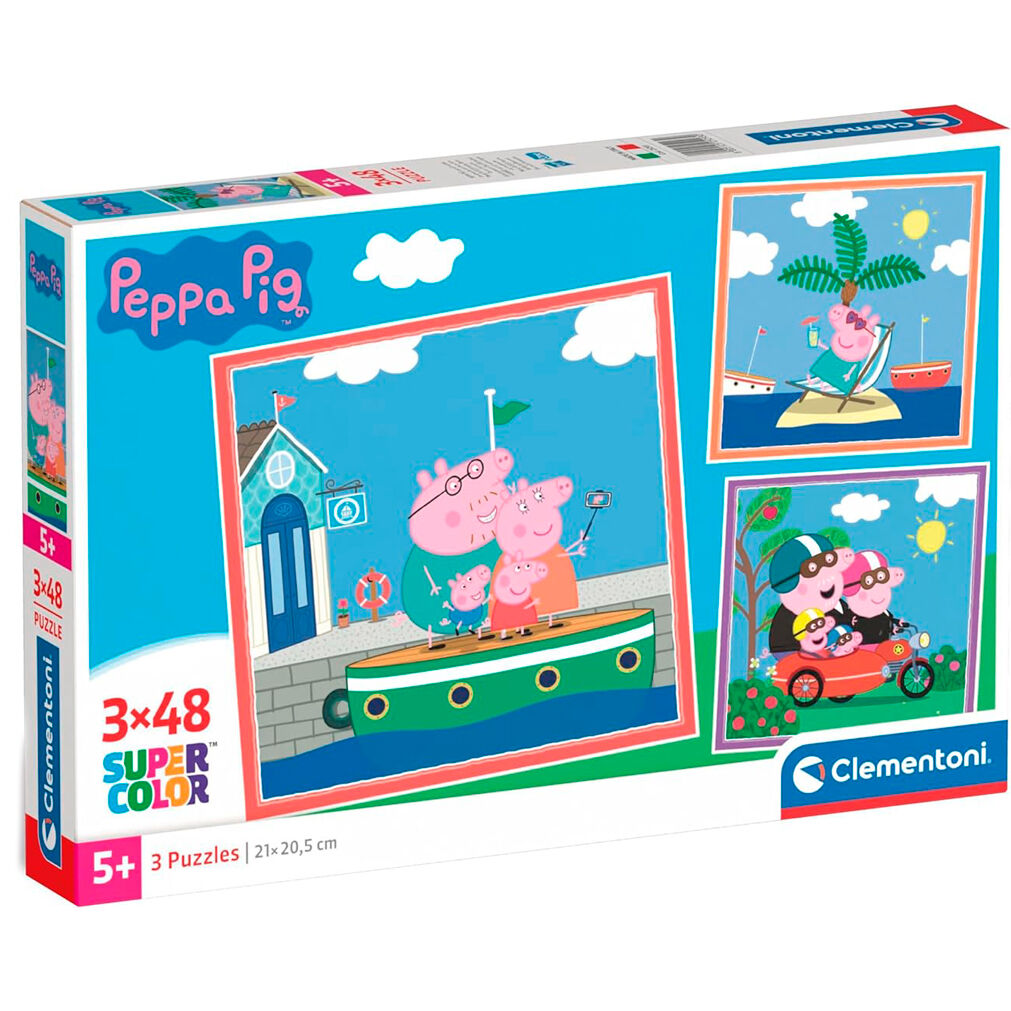 Peppa Pig puzzle 3x48pcs Nerdscape