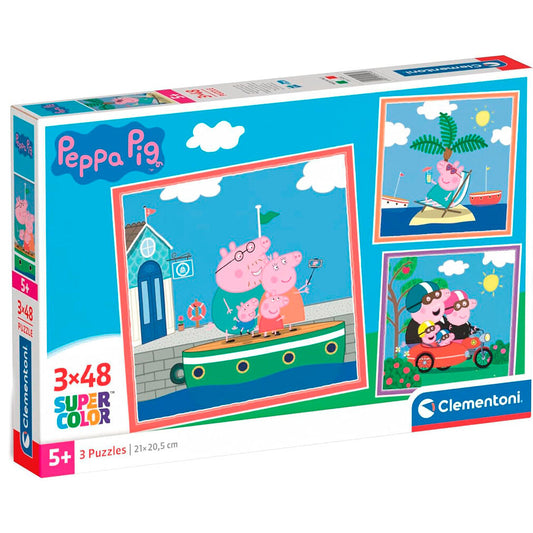 Peppa Pig puzzle 3x48pcs Nerdscape