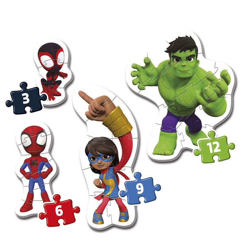 Marvel Spidey and His Amazing Friends puzzle 3-6-9-12pcs Nerdscape