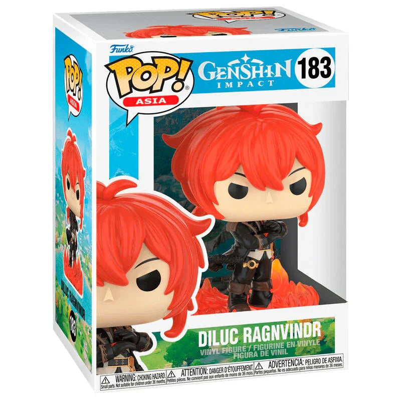 Funko Pop! Genshin Impact Diluc Ragnvindr 2 - Figura da Collezione Vinyl Nerdscape