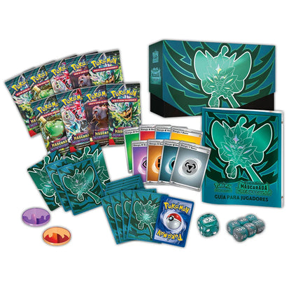 Spanish Pokemon Scarlet & Purple Mascarada Crepuscular Collectible card game case Nerdscape