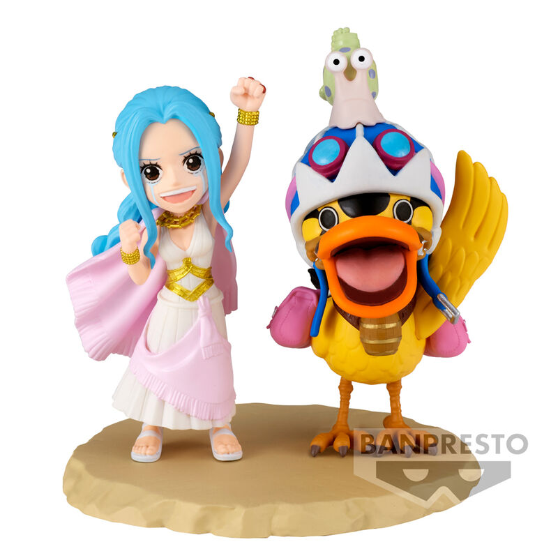 One Piece world collectable Log Series Nefeltari Vivi & Karoo figure 7cm Nerdscape