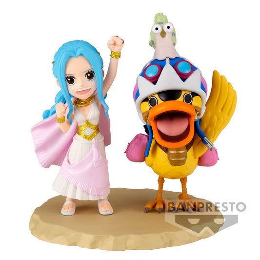 One Piece world collectable Log Series Nefeltari Vivi & Karoo figure 7cm Nerdscape