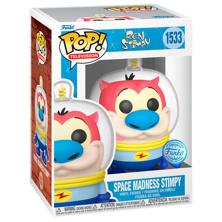 Funko Pop! Ren & Stimpy Space Madness Stimpy - Figura da Collezione Vinyl Nerdscape
