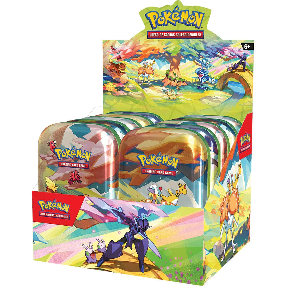Pokemon Tin Mini Coleccionables Trading Card Game Español - Nerdscape Nerdscape