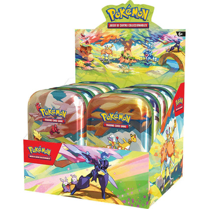 Pokemon Tin Mini Coleccionables Trading Card Game Español - Nerdscape Nerdscape