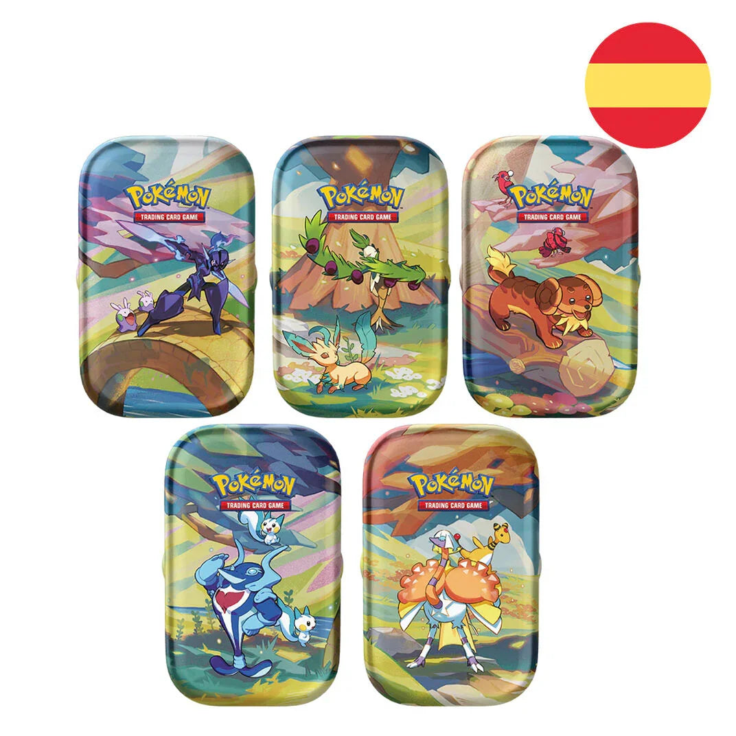 Pokemon Tin Mini Coleccionables Trading Card Game Español - Nerdscape Nerdscape