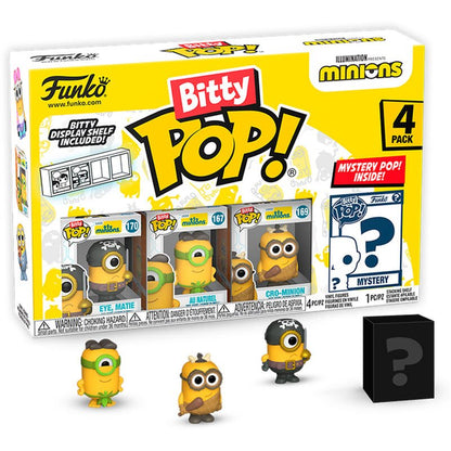 Blister 4 figures Bitty POP Minions - Nerdscape