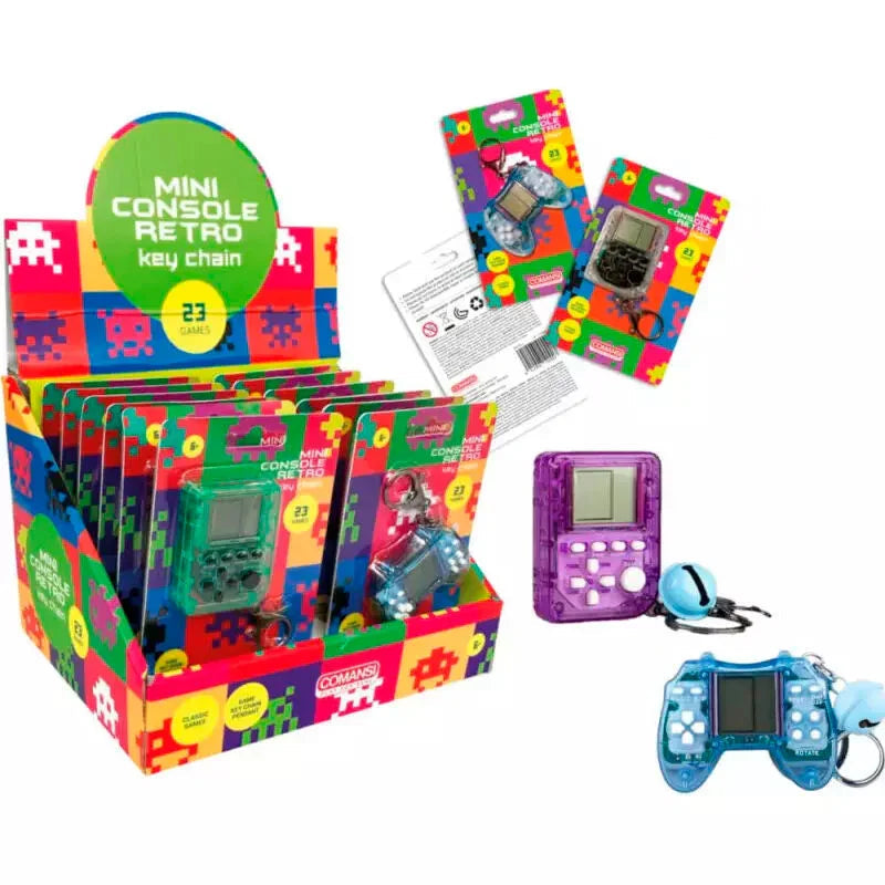 Retro Mini Console Keychain 23 Classic Games - Nerdscape Nerdscape