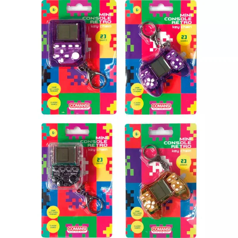 Retro Mini Console Keychain 23 Classic Games - Nerdscape Nerdscape