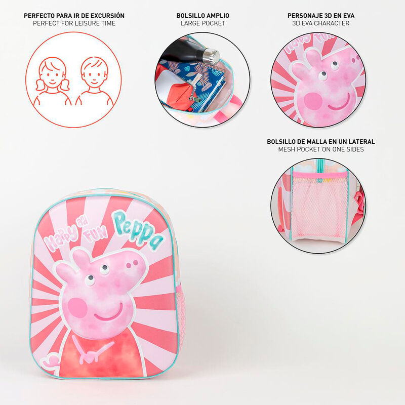 Peppa Pig 3D backpack 31cm Nerdscape