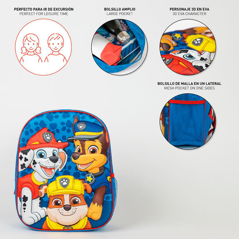 Paw Patrol 3D backpack 31cm Nerdscape
