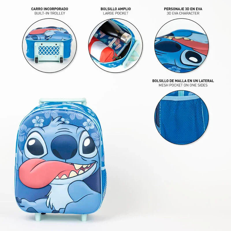 Disney Stitch 3D trolley 31cm Nerdscape