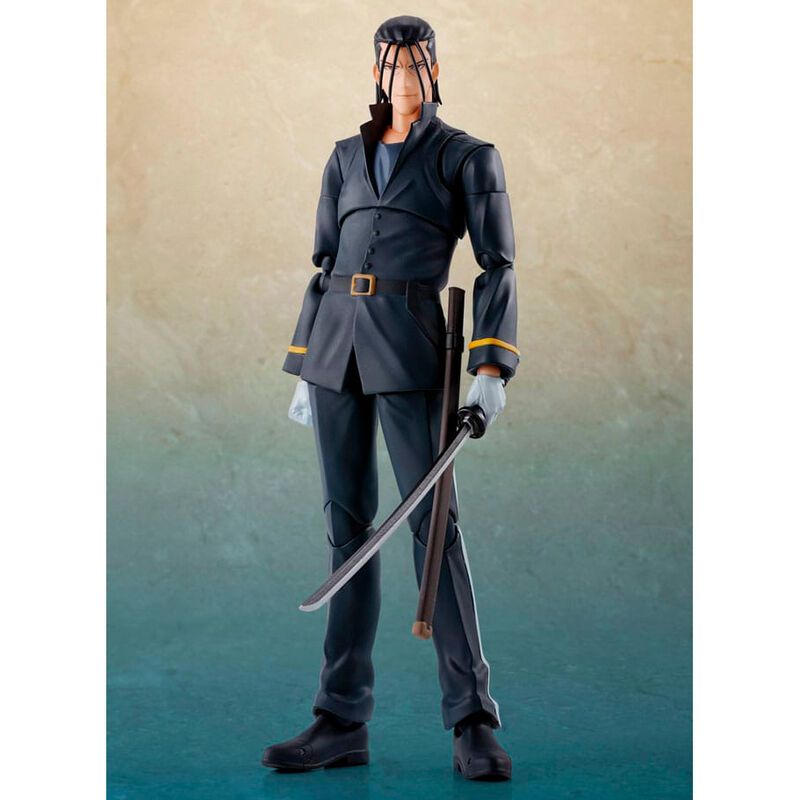 H.Figuarts Hajime Saito Rurouni Kenshin Meiji Swordsman Romantic Story - Figura da Collezione Nerdscape Nerdscape