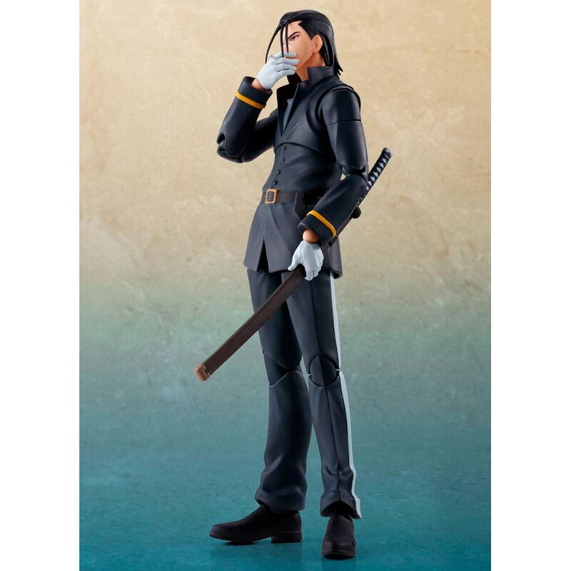 H.Figuarts Hajime Saito Rurouni Kenshin Meiji Swordsman Romantic Story - Figura da Collezione Nerdscape Nerdscape