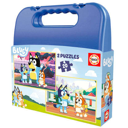 Bluey briefcase puzzle 2x20pcs Nerdscape
