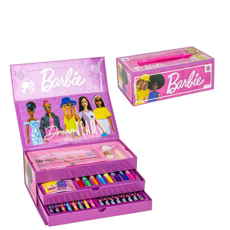 Barbie colouring stationery case Nerdscape