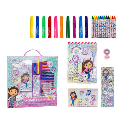 Gabbys Dollhouse colouring stationery set Nerdscape