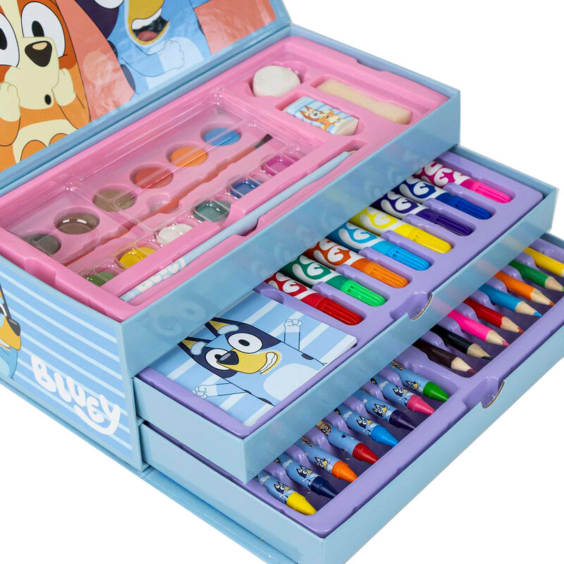 Bluey colouring stationery case Nerdscape