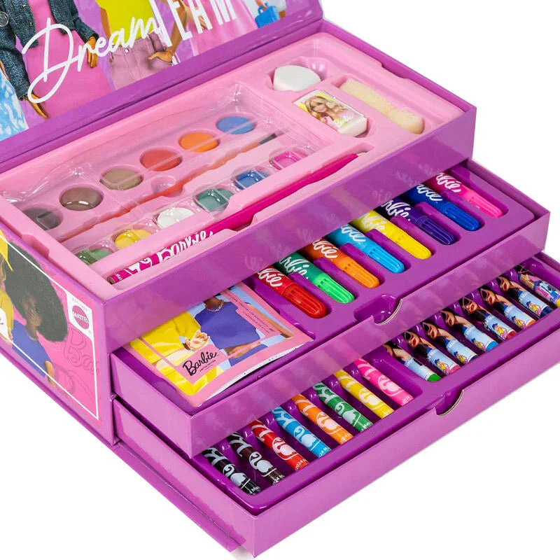 Barbie colouring stationery case Nerdscape