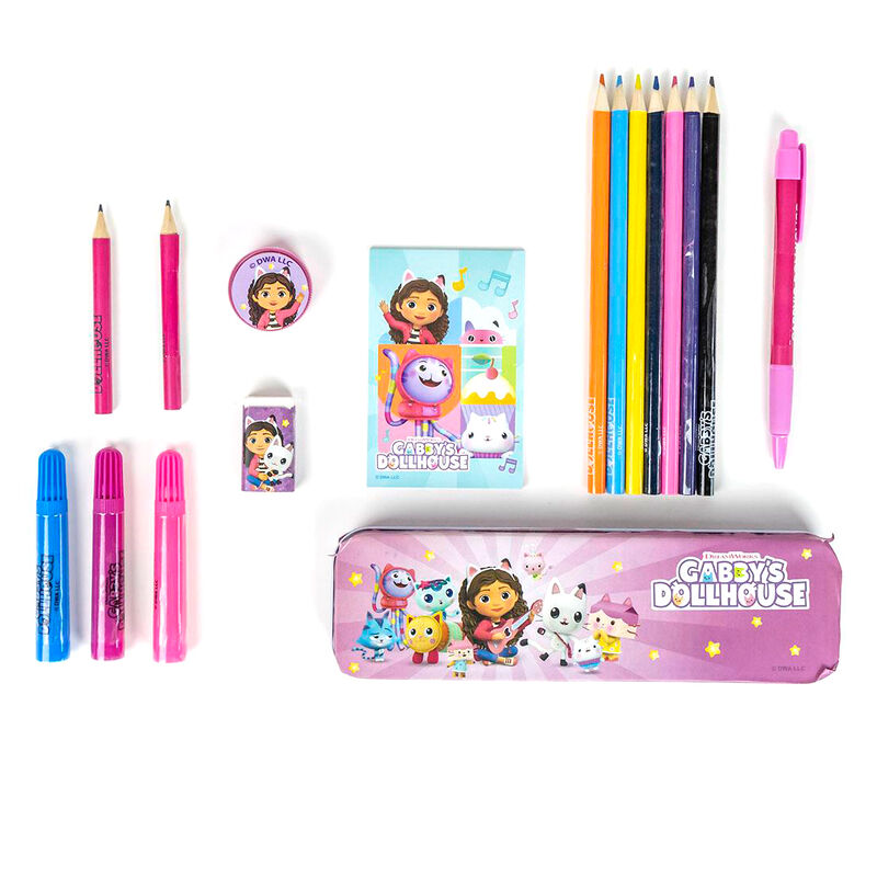 Gabbys Dollhouse colouring stationery set Nerdscape