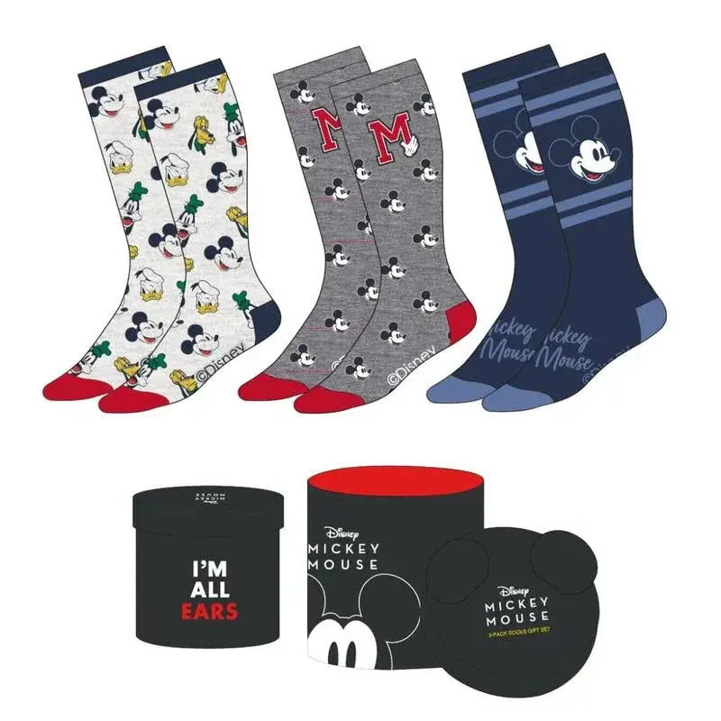 Disney Mickey pack 3 adult socks Nerdscape