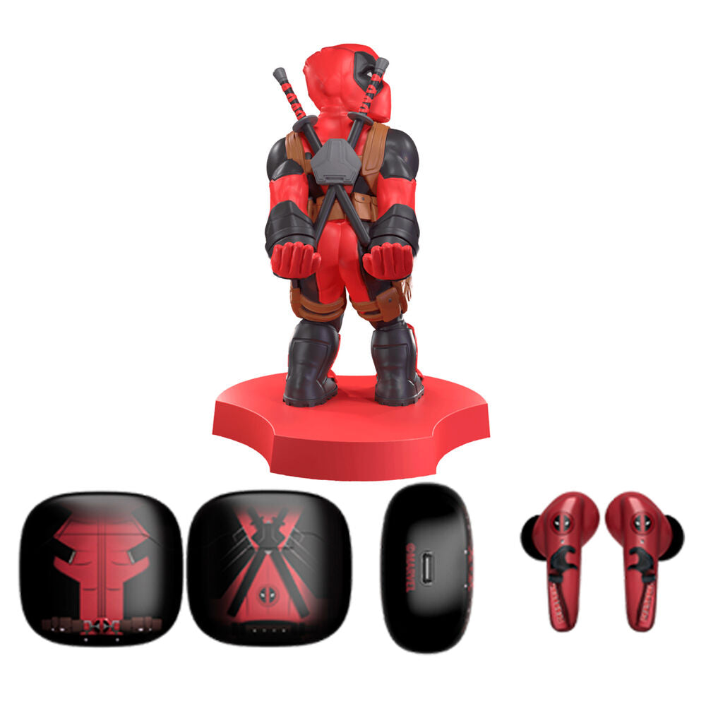 Marvel Deadpool Wireless Headphones & mini cable guy Nerdscape