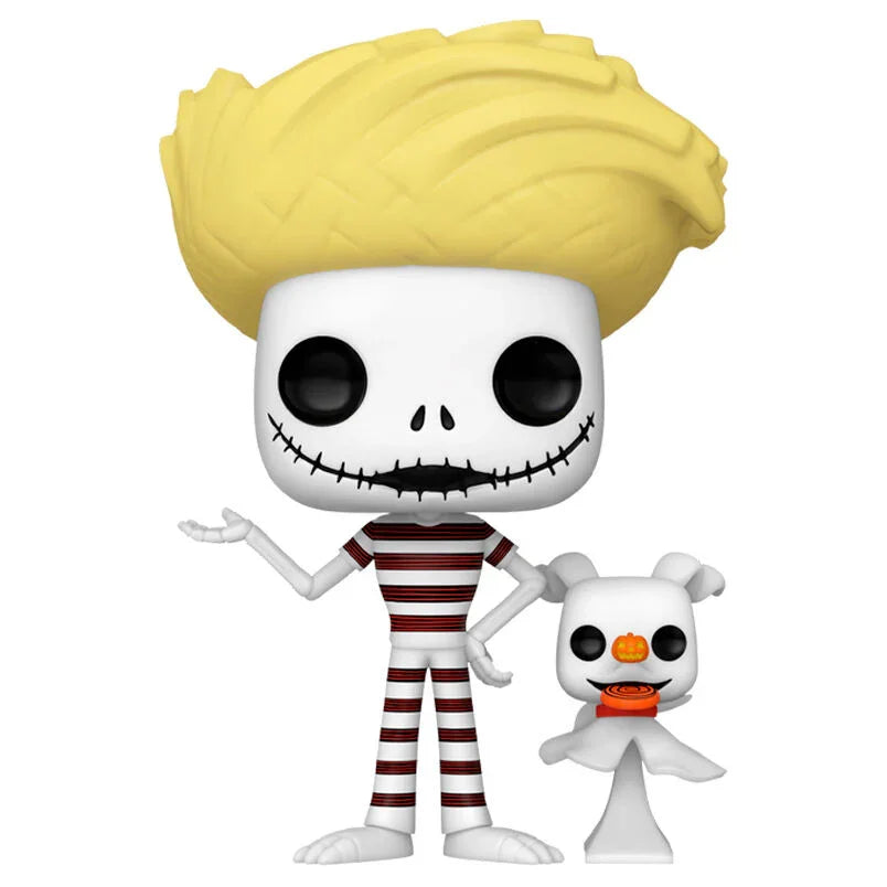 Funko Pop! Disney Nightmare Before Christmas Jack con Zero - Figura da Collezione Vinyl Nerdscape