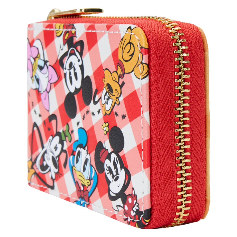 Loungefly Disney Mickey & Friends Picnic Blanket accordion wallet Nerdscape
