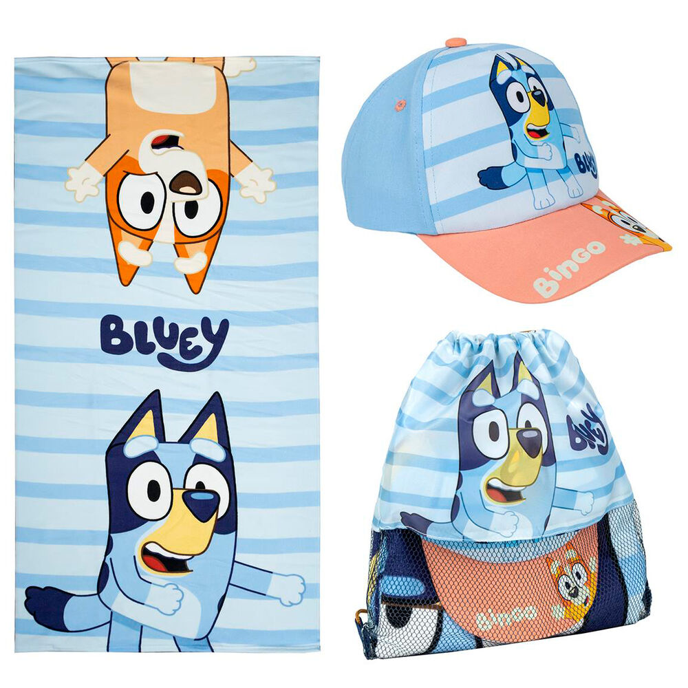 Bluey set towel + bag + cap Nerdscape