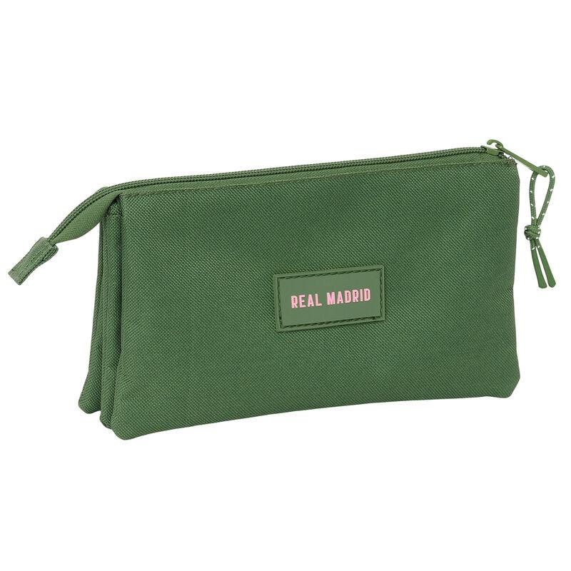 Real Madrid green triple pencil case Nerdscape