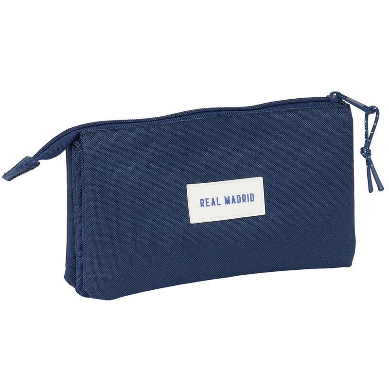 Real Madrid navy blue triple pencil case Nerdscape
