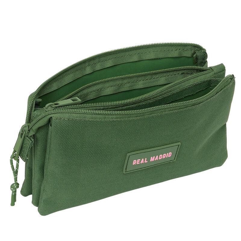 Real Madrid green triple pencil case Nerdscape