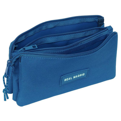 Real Madrid blue triple pencil case Nerdscape