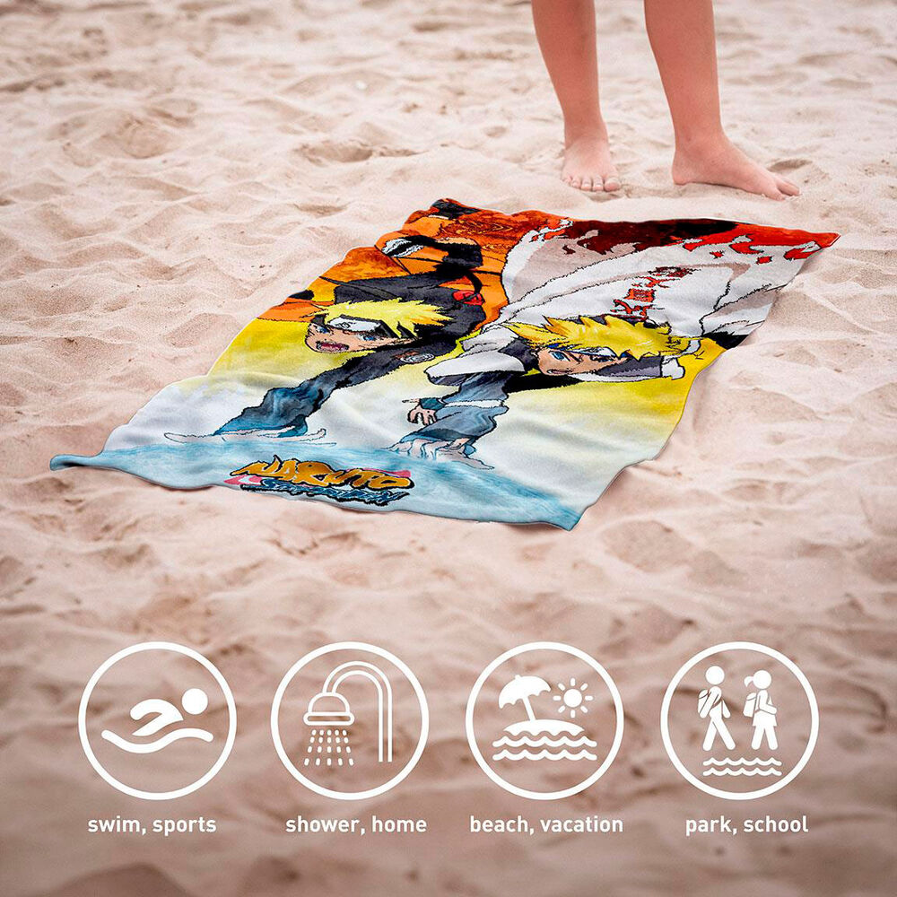 Naruto Shippuden cotton beach towel Nerdscape