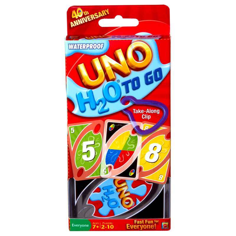 UNO H2O To Go card game Nerdscape