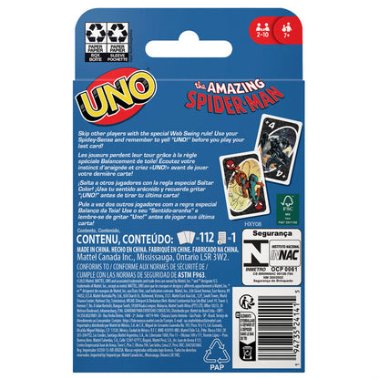 Marvel Spiderman UNO card game Nerdscape