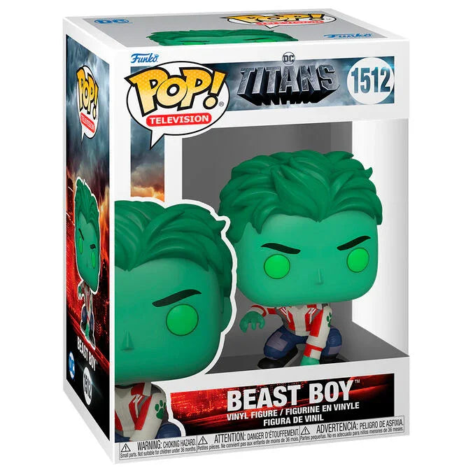 Funko Pop! Titans Beast Boy - Figura da Collezione Vinyl Nerdscape